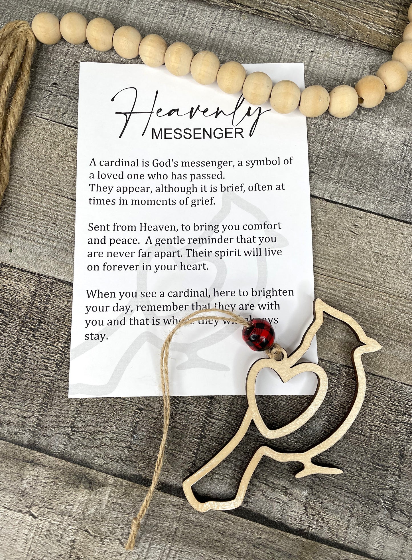 Cardinal Ornament - Story of Heavenly Messenger