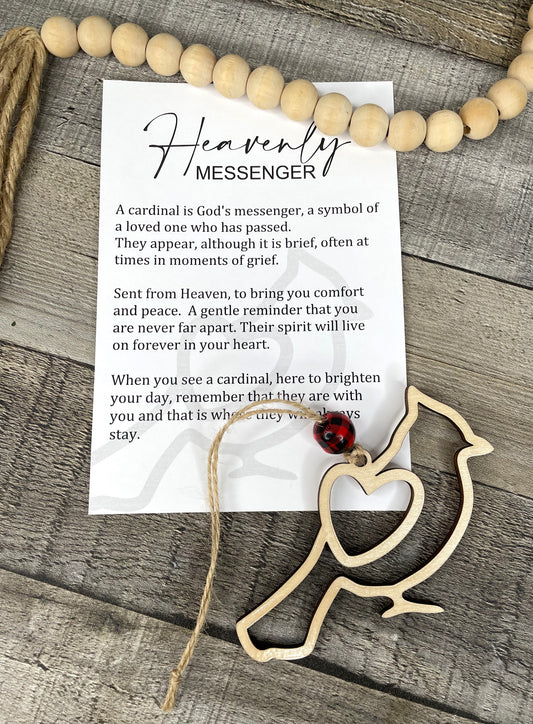 Cardinal Ornament - Story of Heavenly Messenger