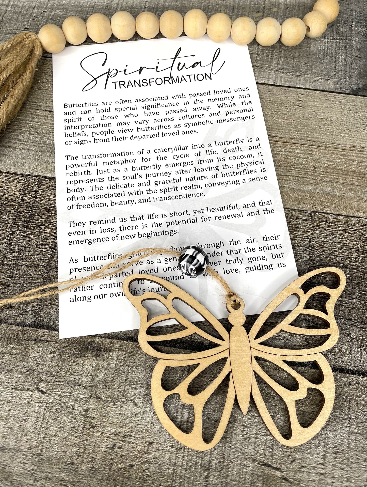 Butterfly Ornament - Story of Spiritual Transformation