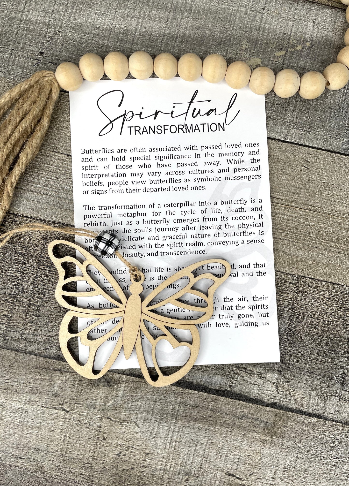 Butterfly Ornament - Story of Spiritual Transformation