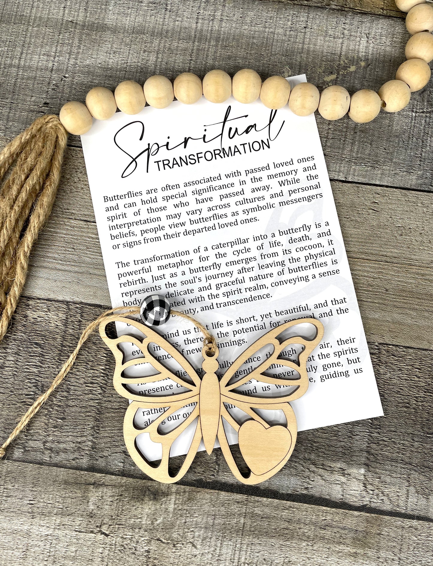 Butterfly Ornament - Story of Spiritual Transformation