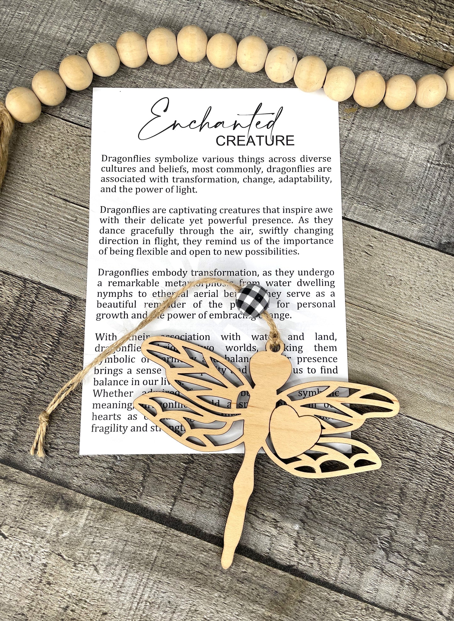 Dragonfly Ornament - Story of the Enchanted Creature