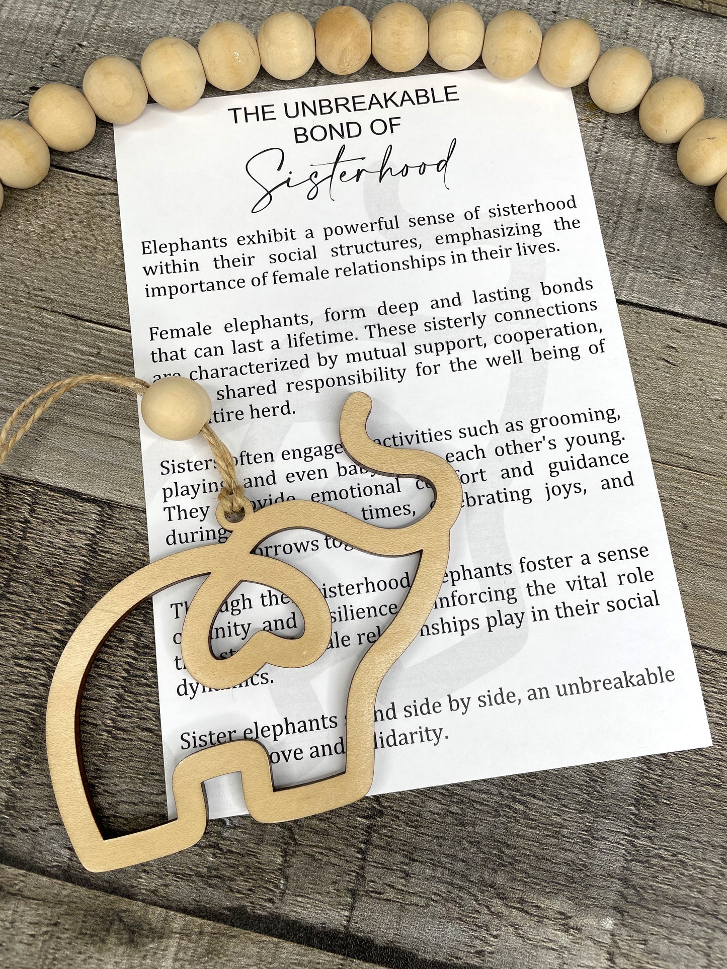 Elephant Ornament - Story of Unbreakable Bond of Sisterhood