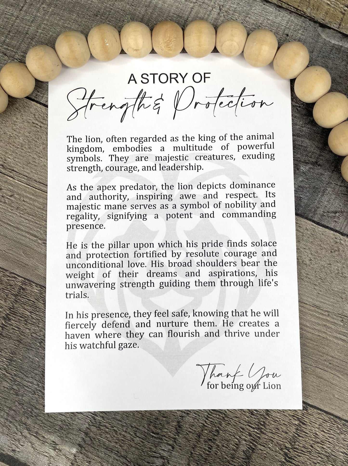 Lion Ornament - Story of Strength and Protection