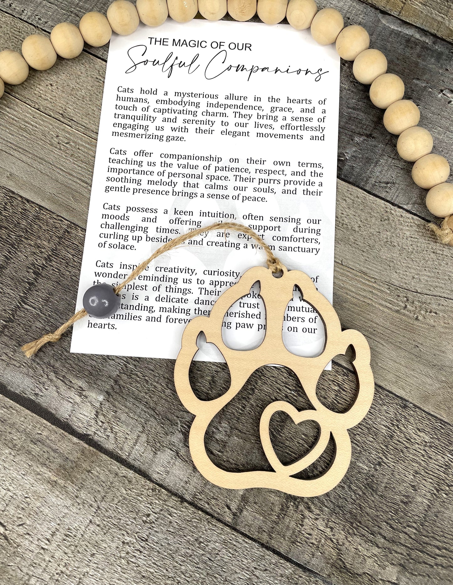 Cat Paw Ornament - Story of The Magic of Our Soulful Companions