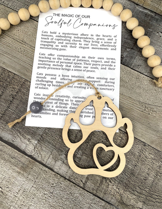Cat Paw Ornament - Story of The Magic of Our Soulful Companions