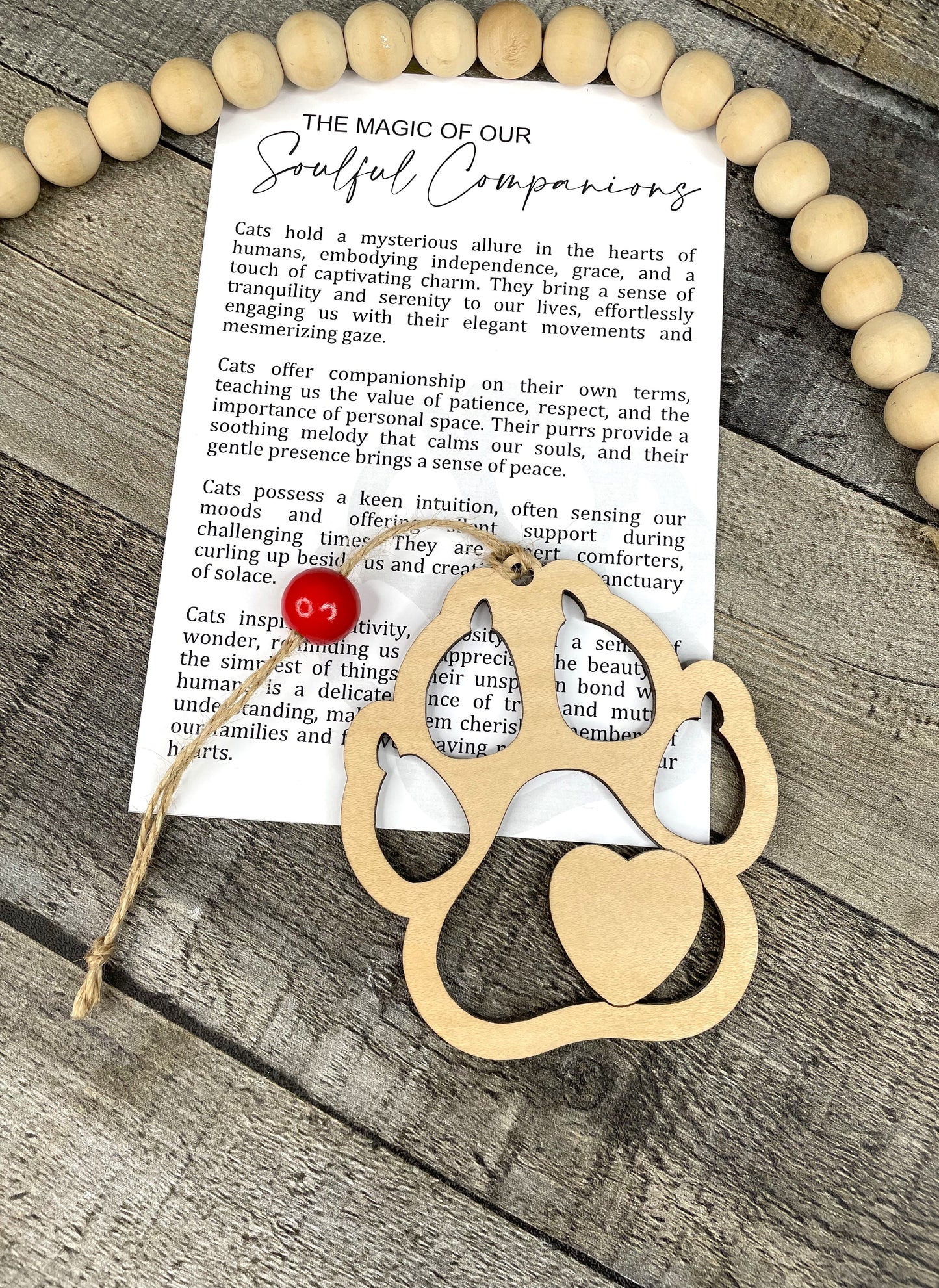 Cat Paw Ornament - Story of The Magic of Our Soulful Companions