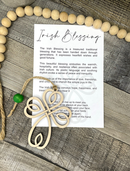 Cross Ornament - Story of the Irish Blessing