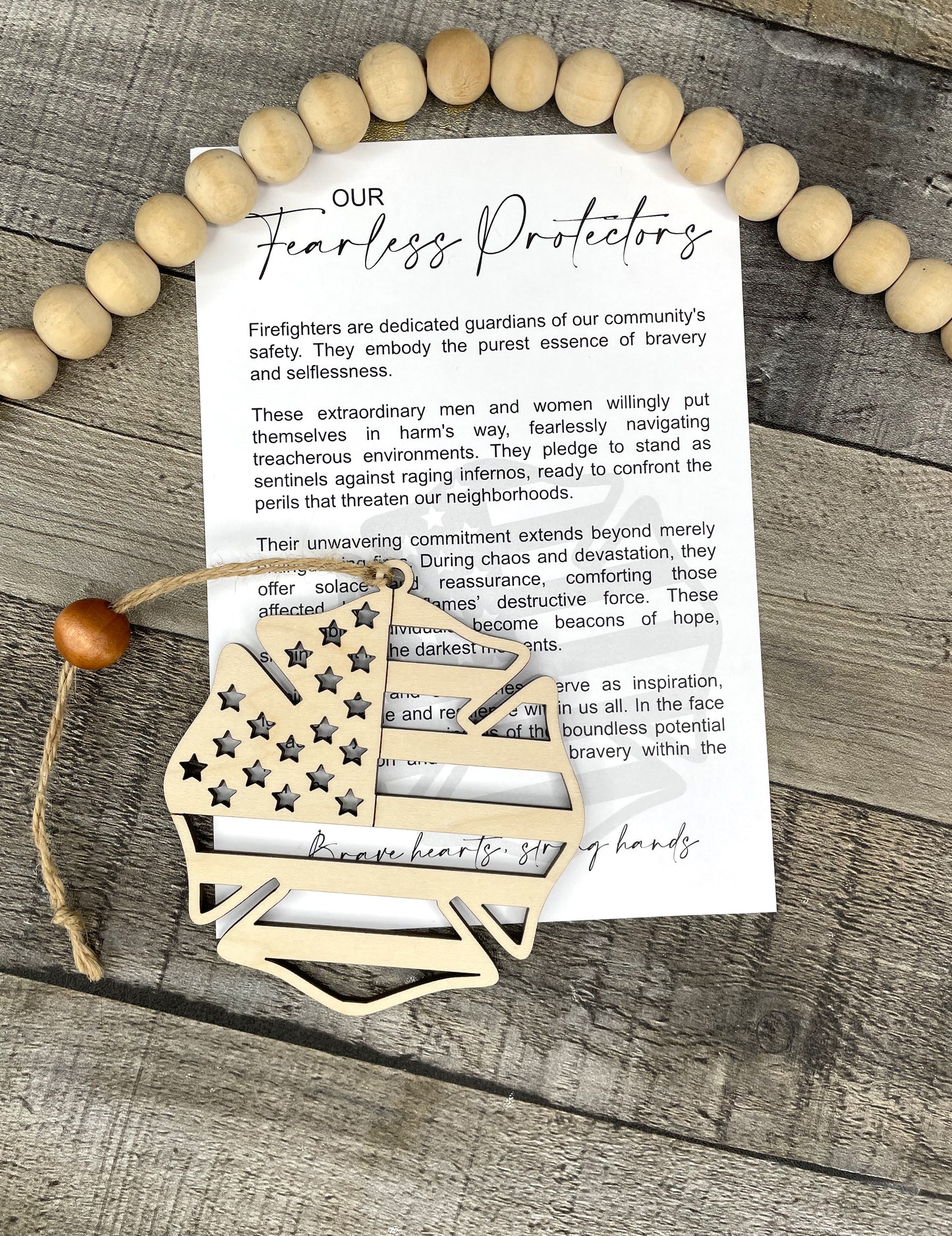 Firefighter Ornament - Story of Our Fearless Protectors