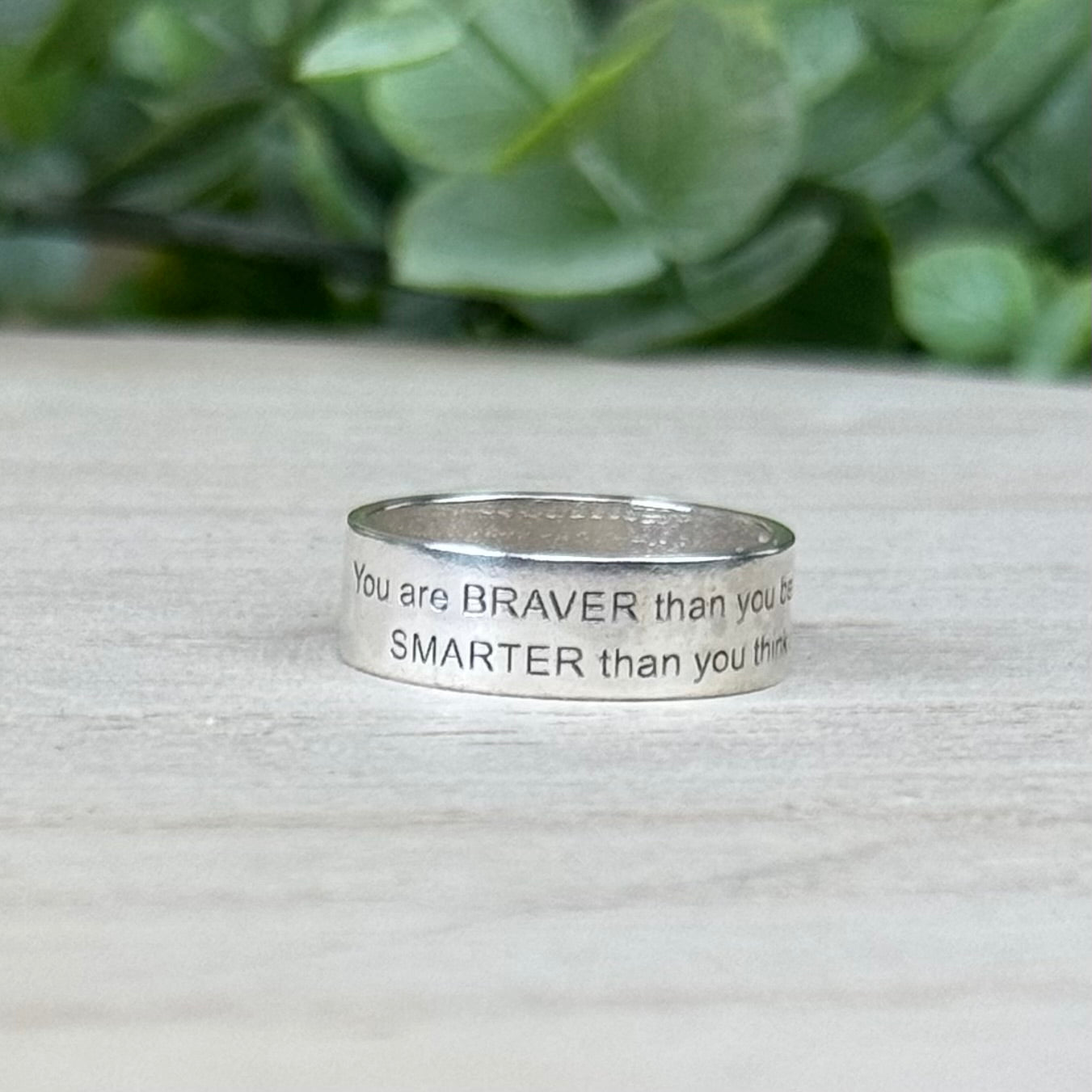Sterling Silver Engraved Band