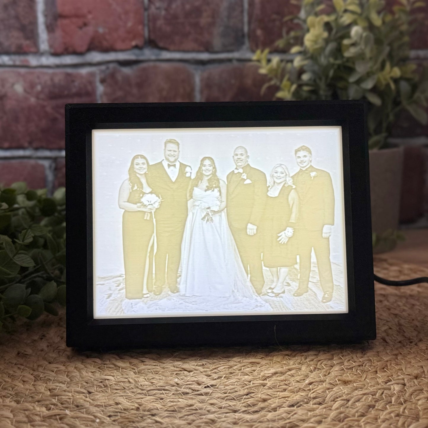 Lithophane Photo in 3d Printed LED Lighted Frame