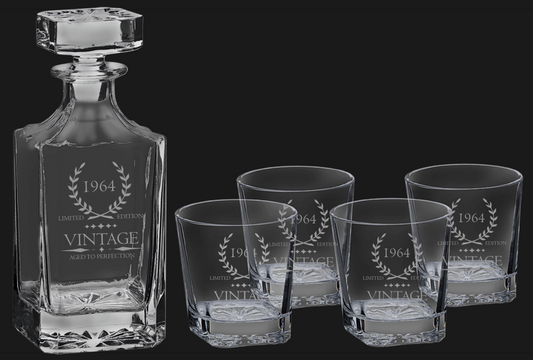 Whiskey Decanter Set - Custom Engraved