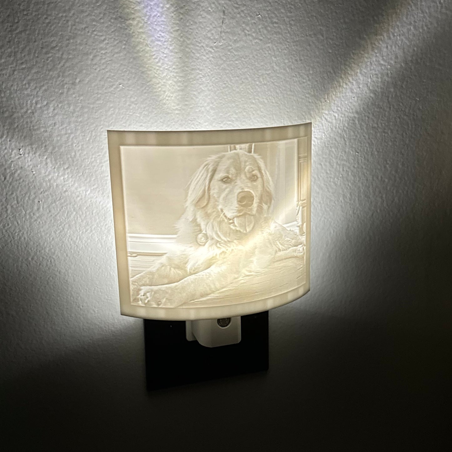Custom Lithophane Nightlight - 3d Printed Pet Photo
