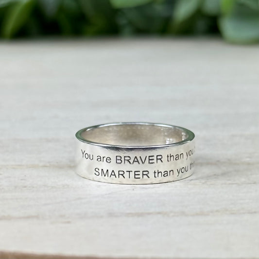 Sterling Silver Engraved Band