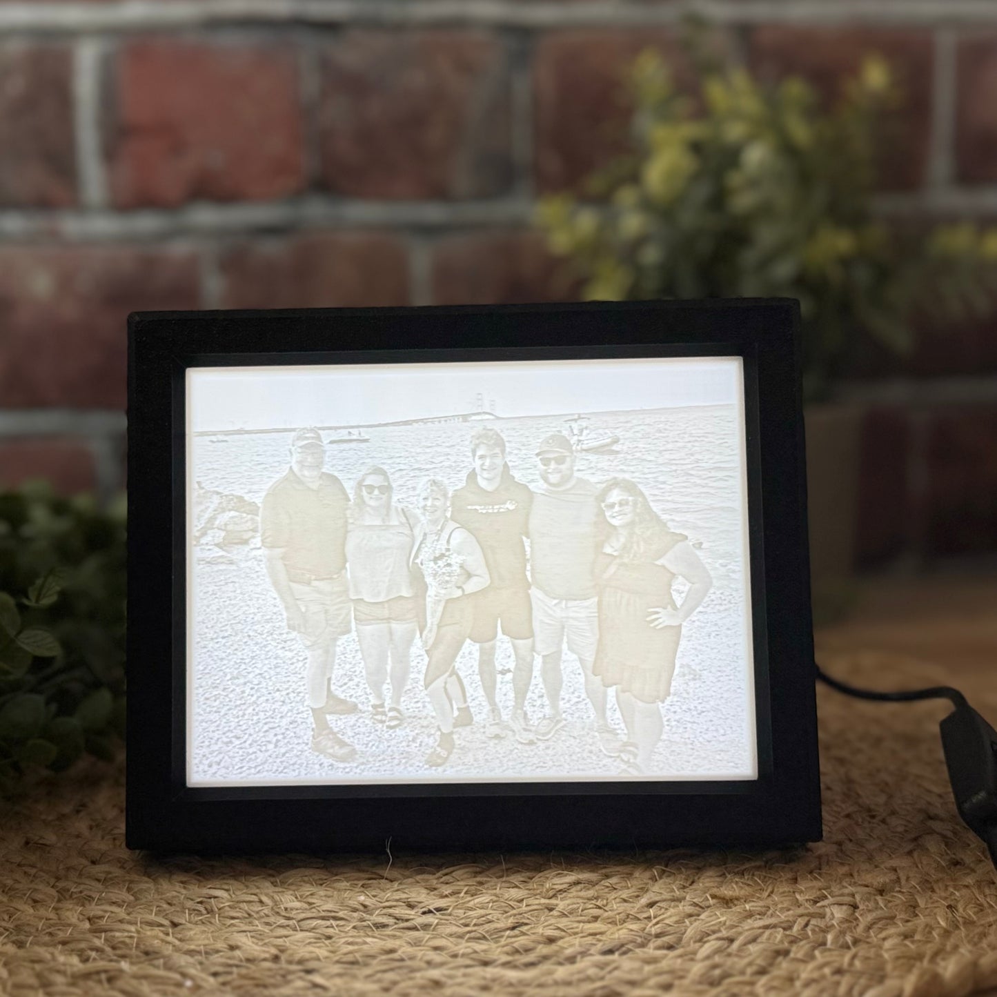 Lithophane Photo in 3d Printed LED Lighted Frame