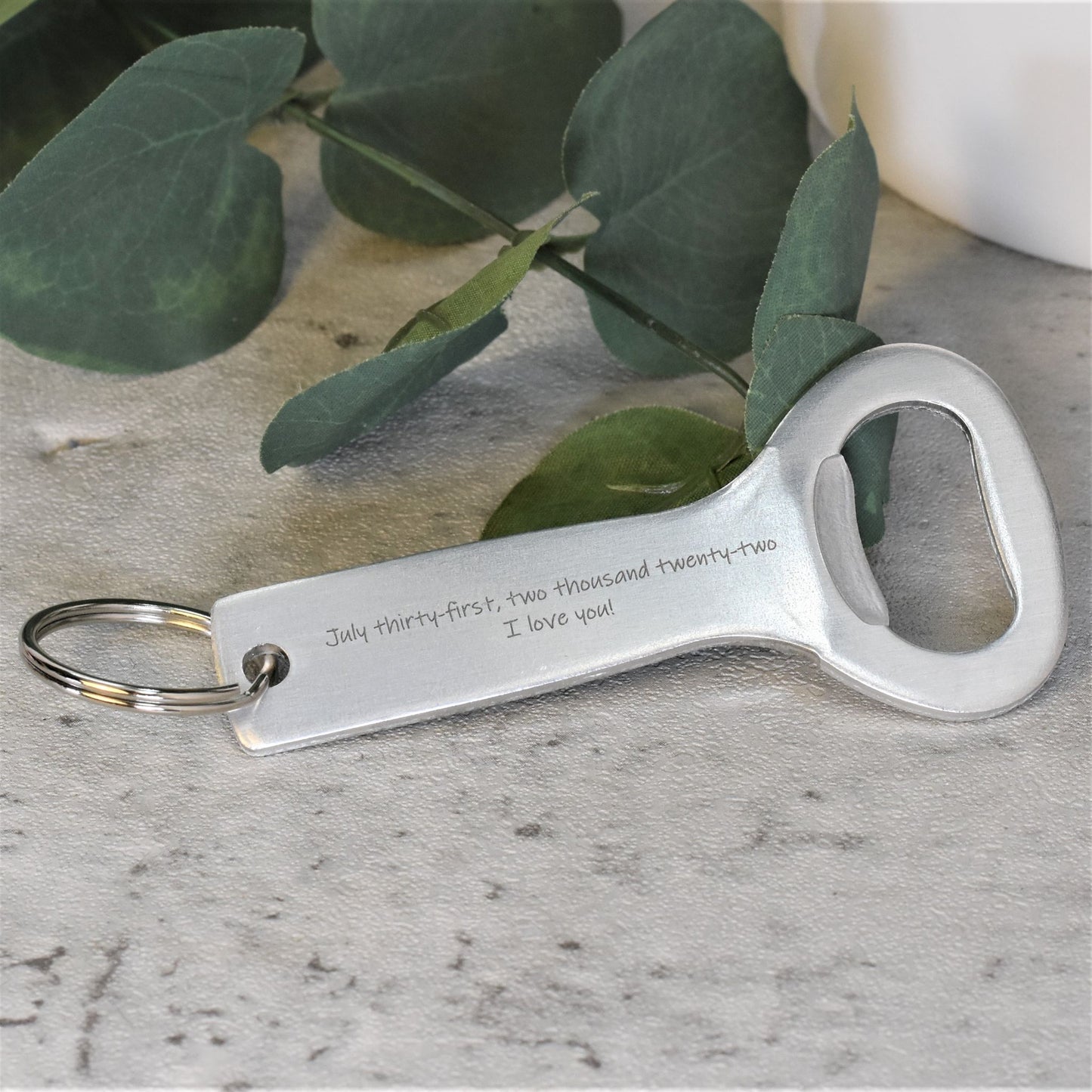 Bottle Opener Keychain with Custom Engraving