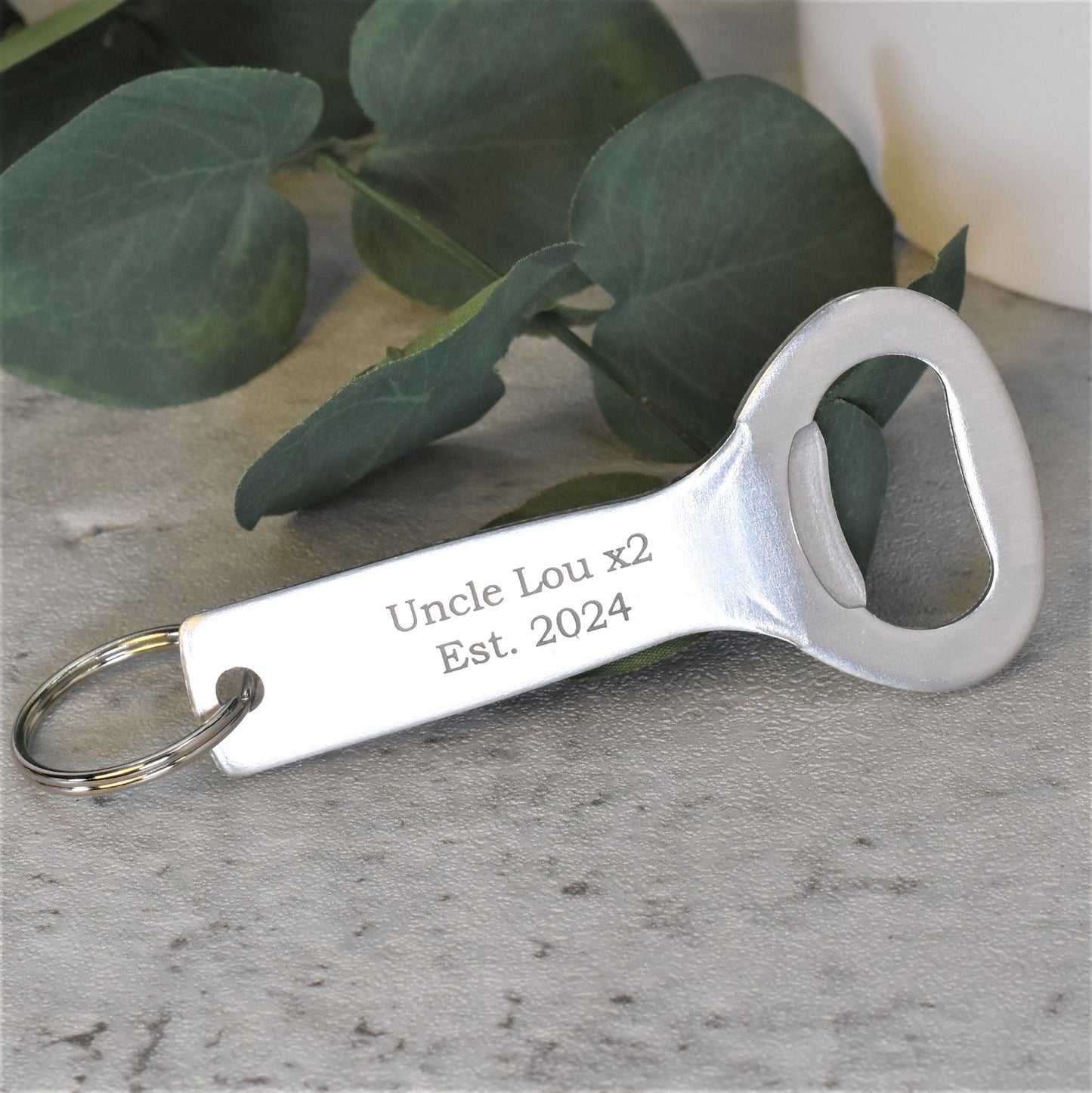 Bottle Opener Keychain with Custom Engraving