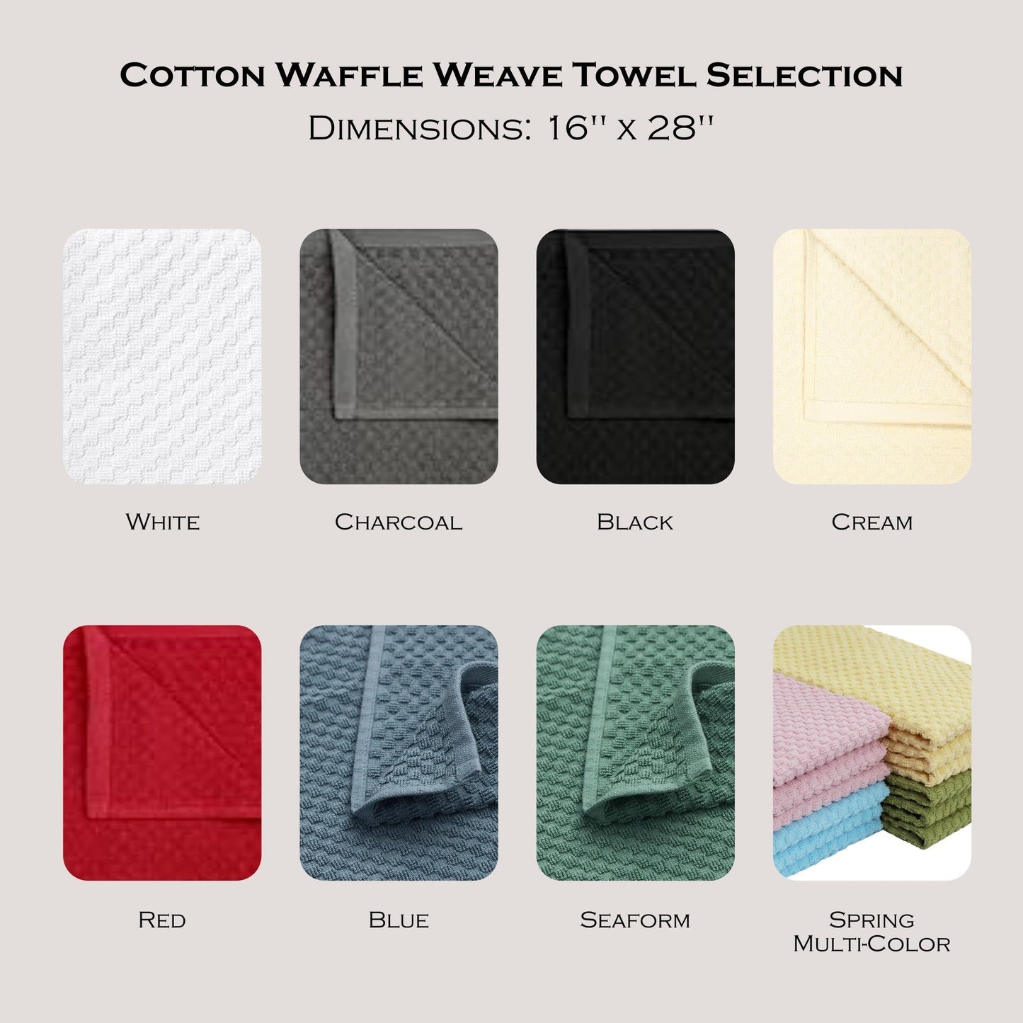 Spring Floral Easter Egg Embroidered Towel