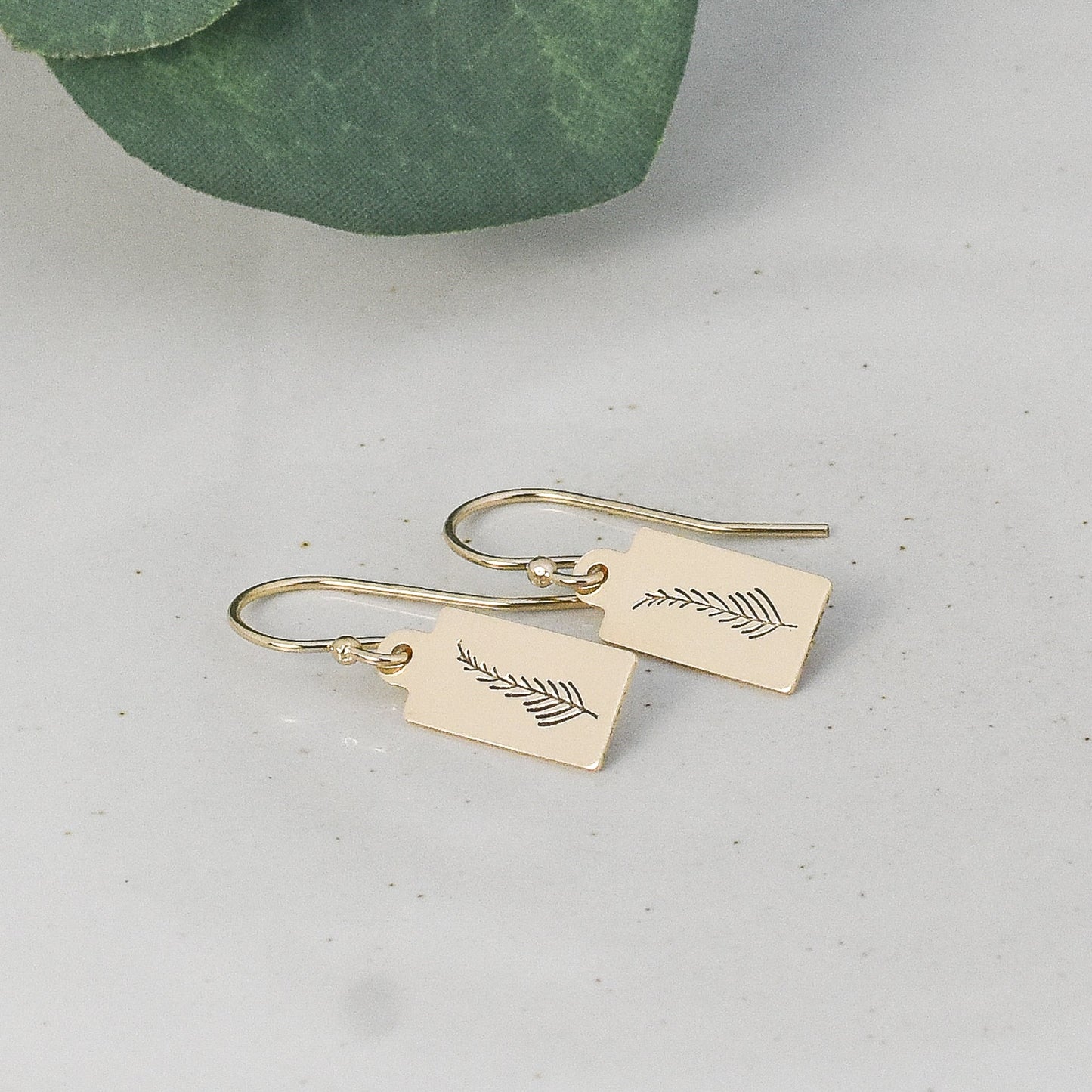 Long Leaves Earrings - Gold or Silver