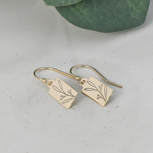 Long Leaves Earrings - Gold or Silver