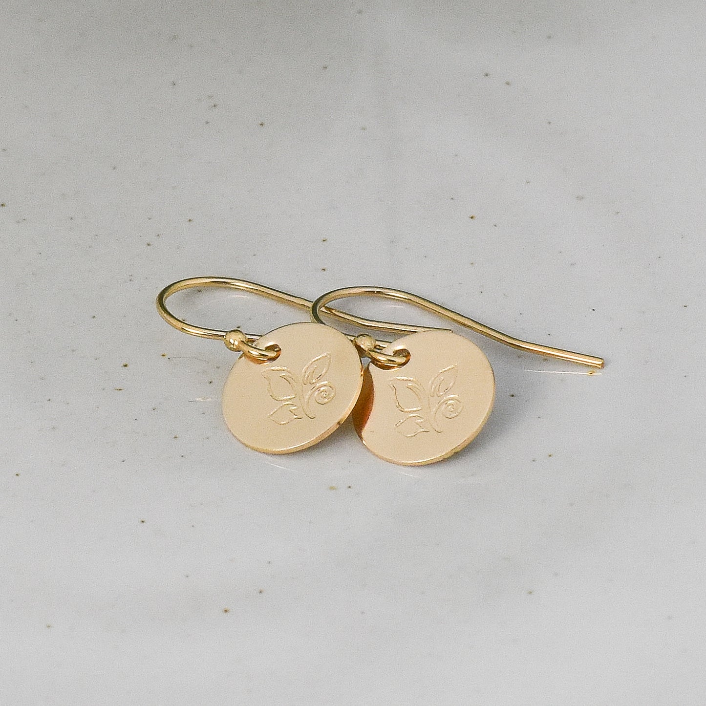 Swirly Leaves Earrings - Gold or Silver