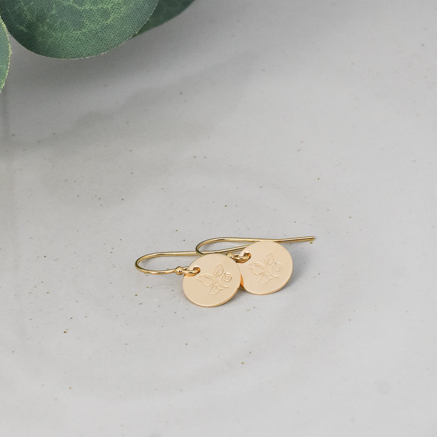 Swirly Leaves Earrings - Gold or Silver