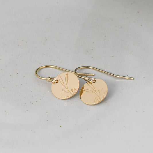 Long Leaves Earrings - Gold or Silver