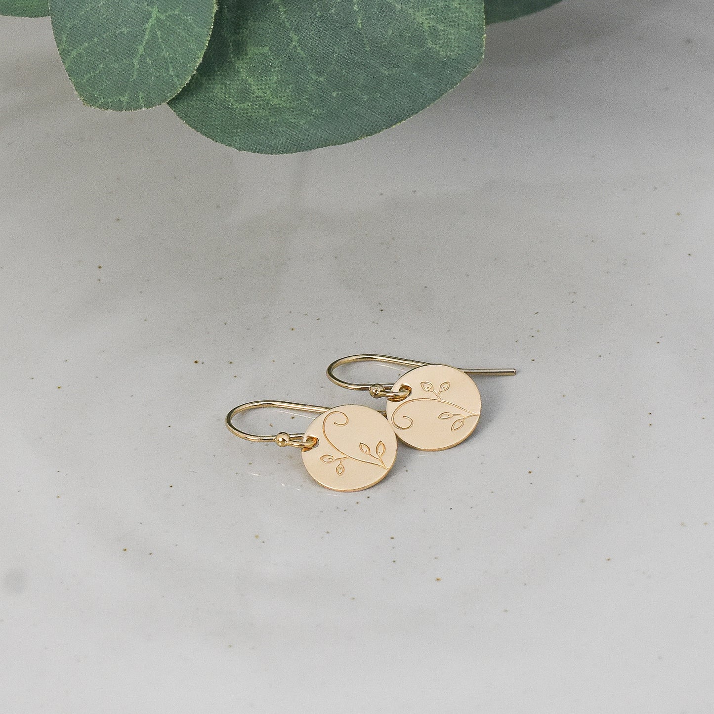 Swirly Vine Earrings - Gold or Silver