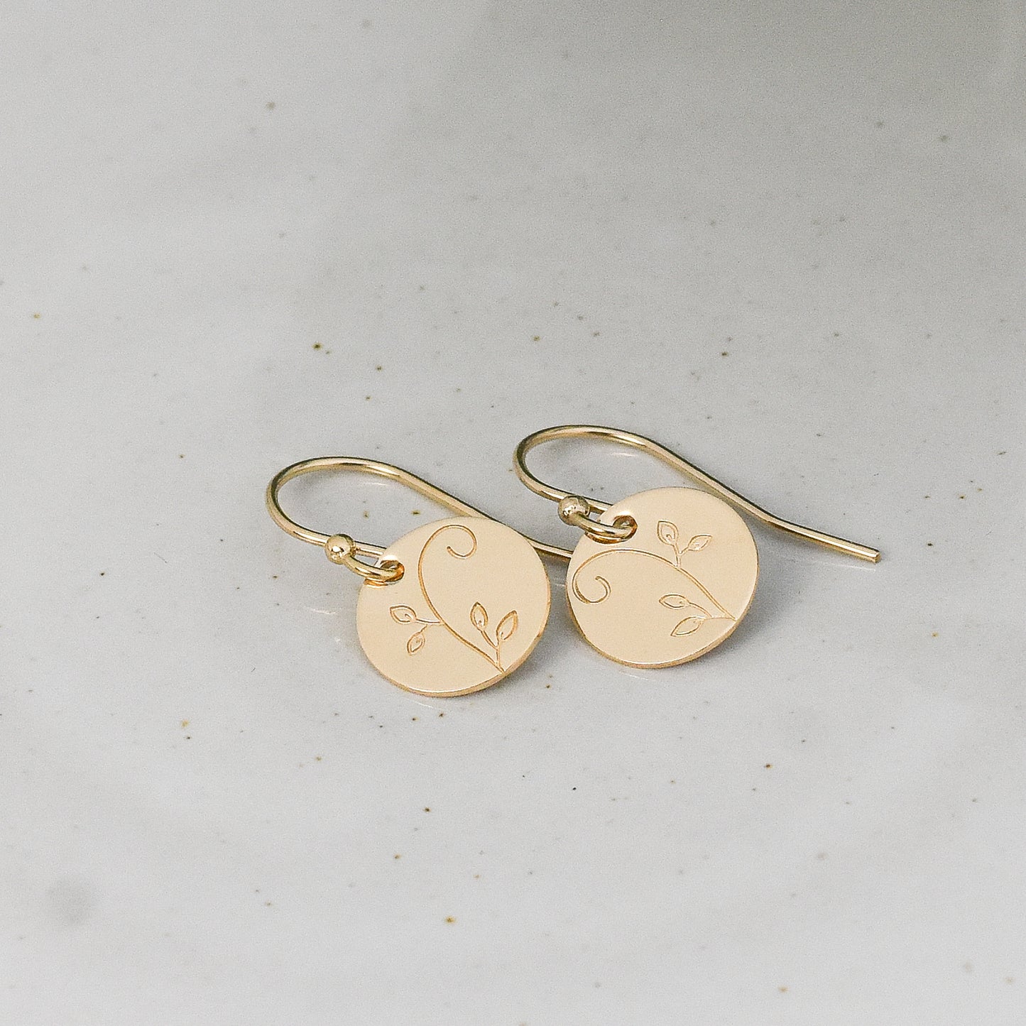 Swirly Vine Earrings - Gold or Silver