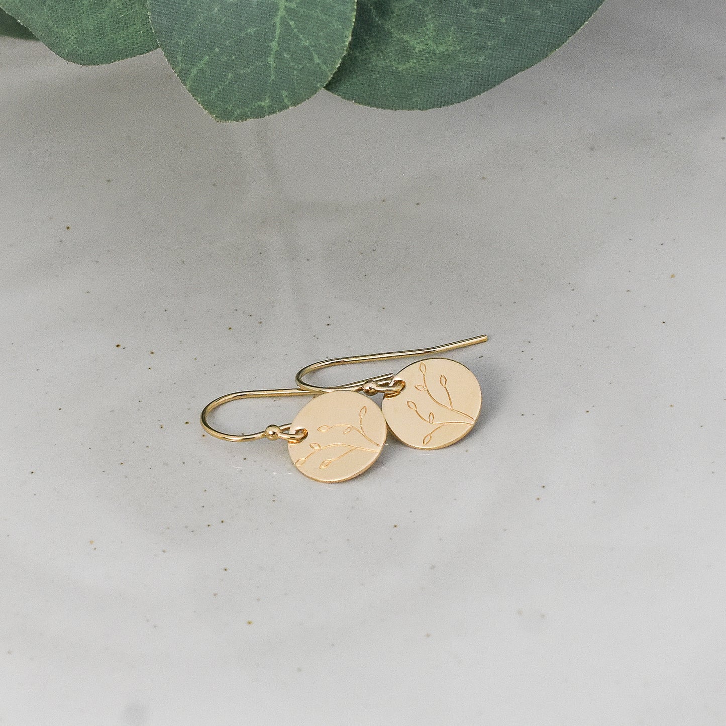 Petite Leaves Earrings - Gold or Silver