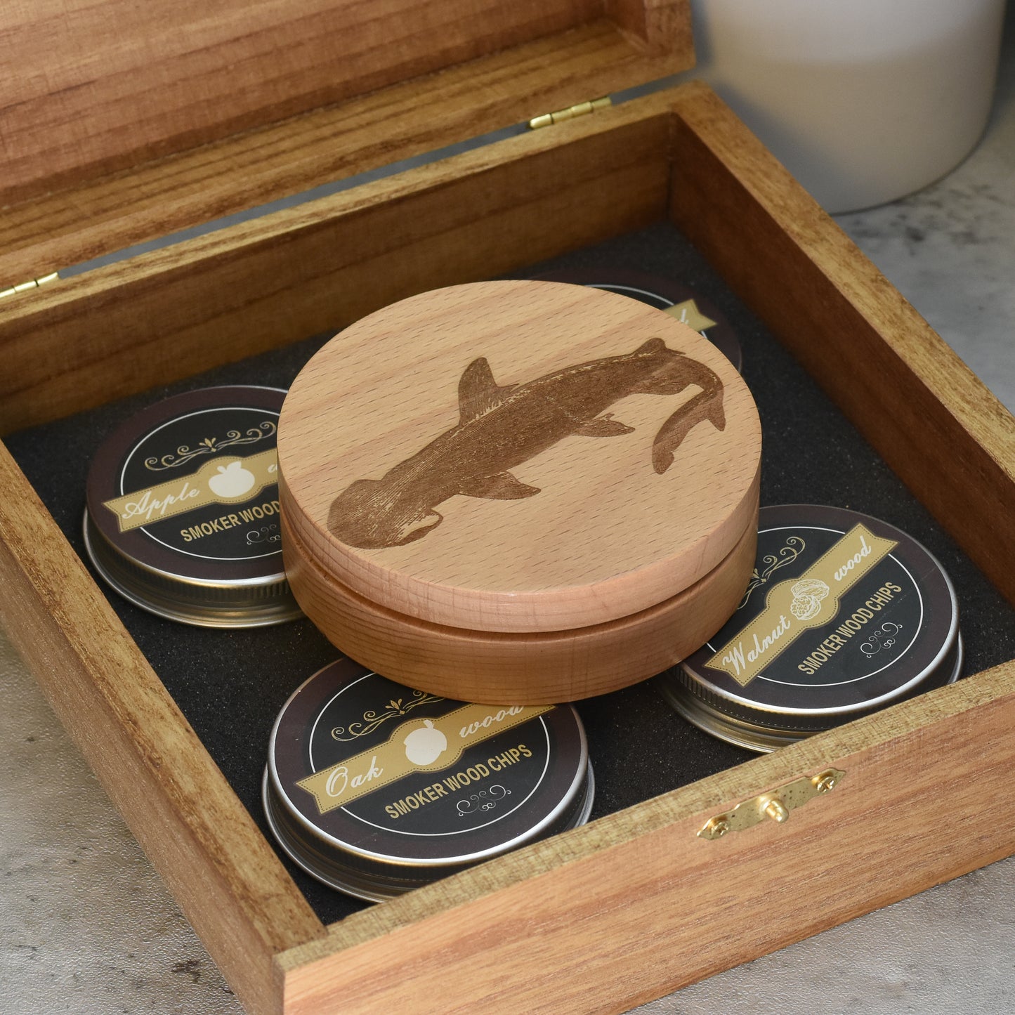 Cocktail Smoking Kit - Custom Engraved Whimsical Design