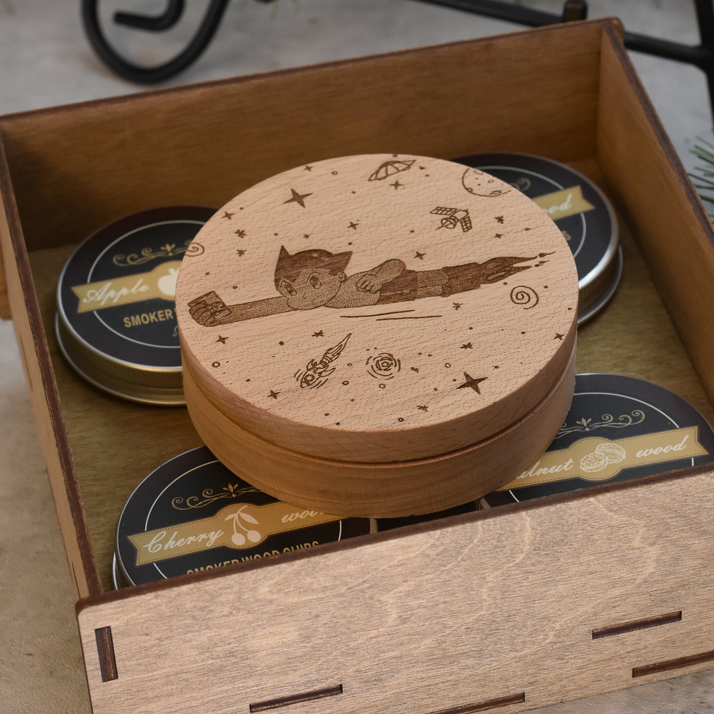Cocktail Smoking Kit - Engraved Photos, Graphics, Custom Drawings
