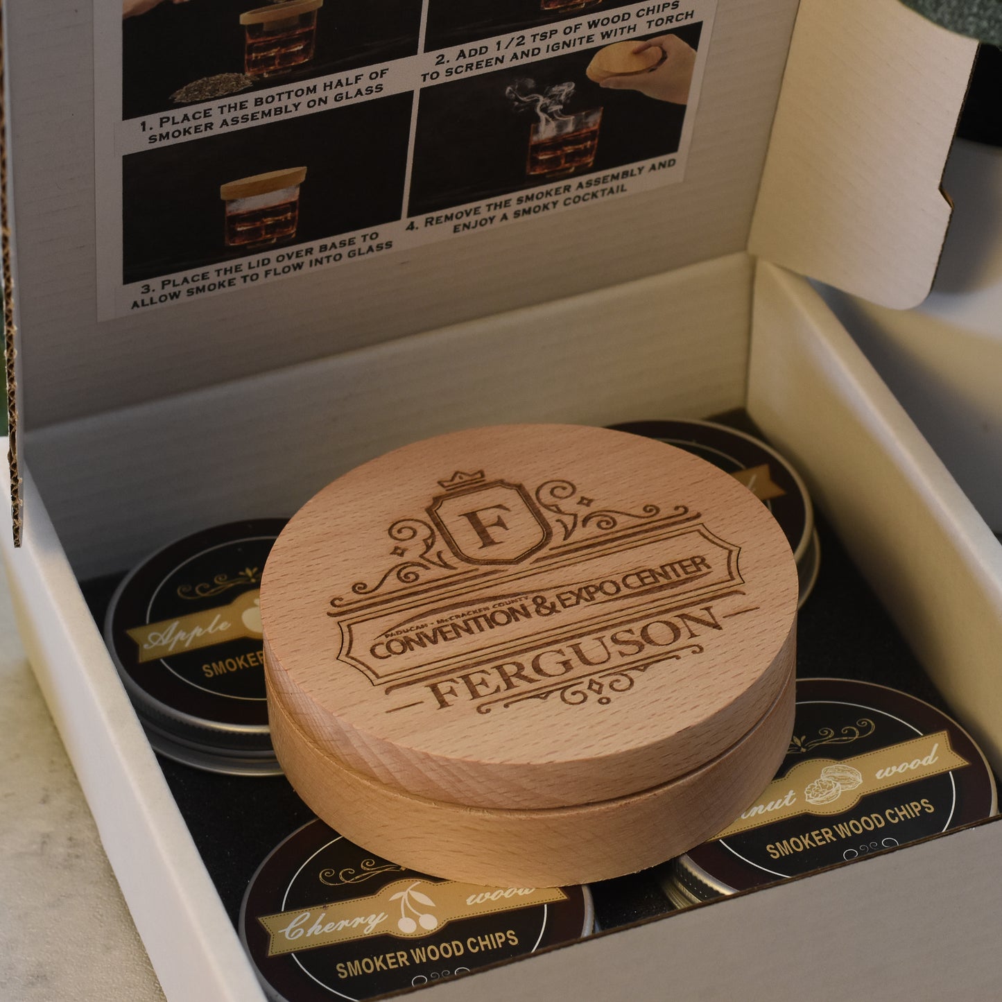 Bourbon Smoking Kit - Custom Engraved Logo or Design