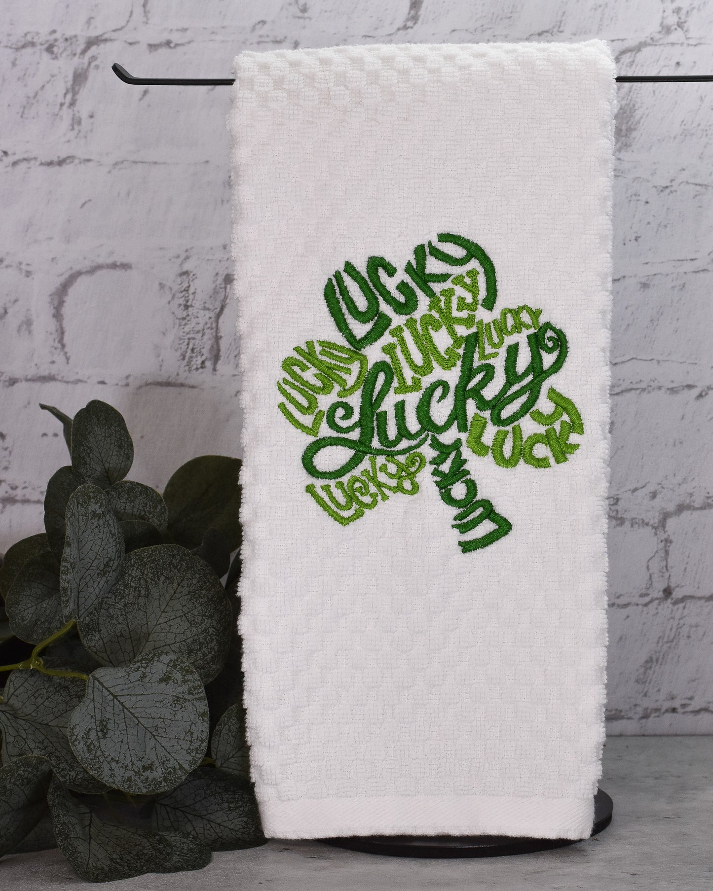 Lucky Clover Towel - Embroidered