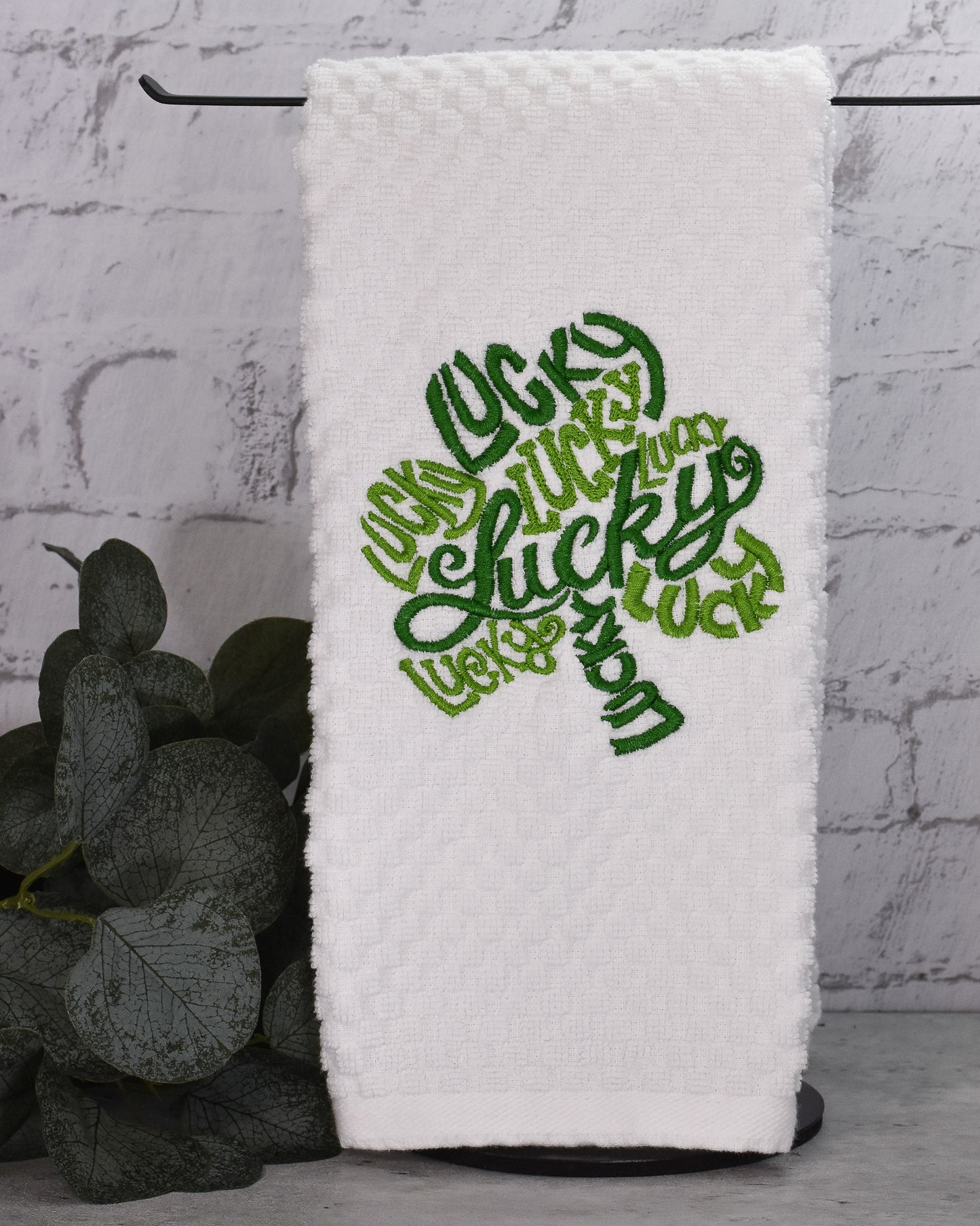 Lucky Clover Towel - Embroidered
