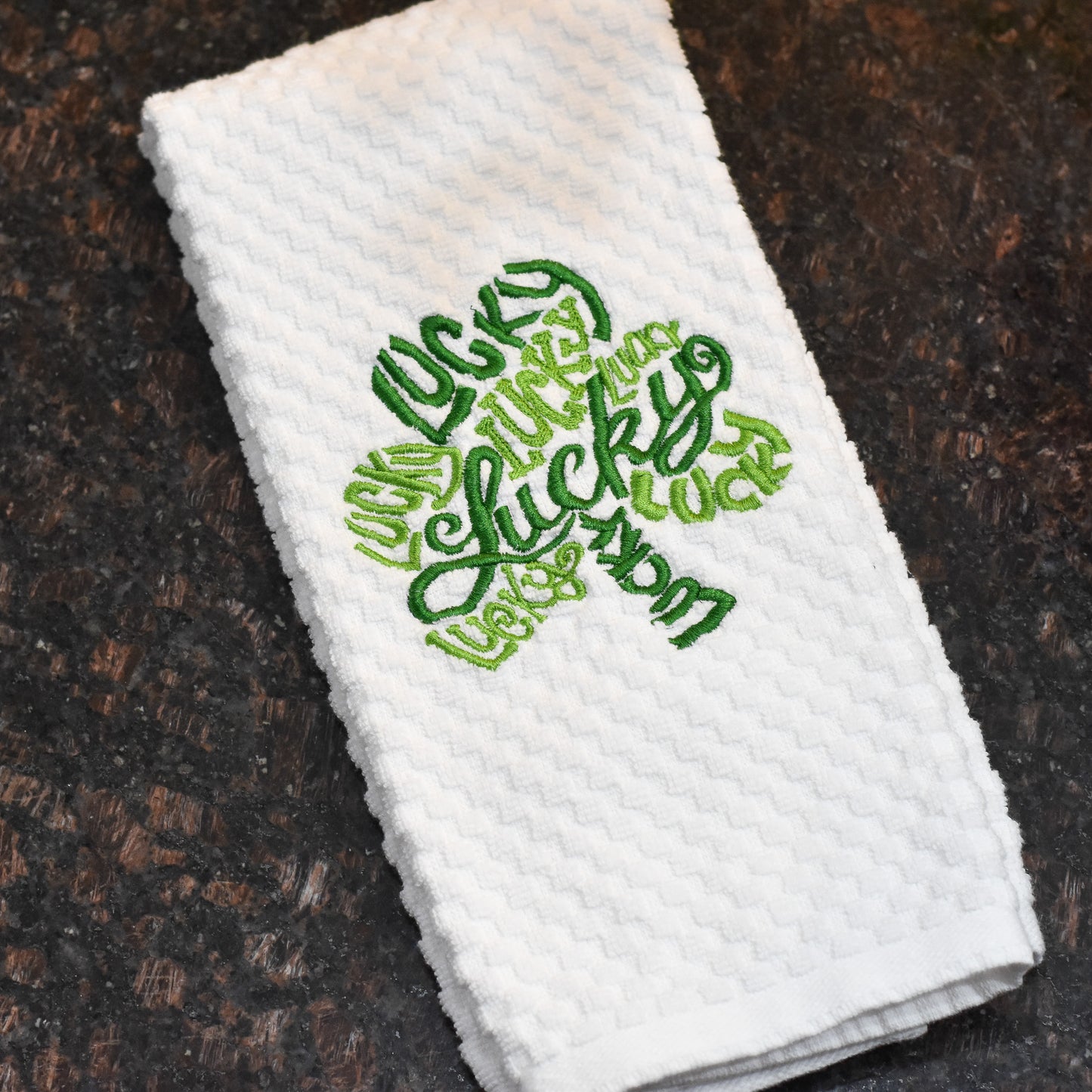 Lucky Clover Towel - Embroidered
