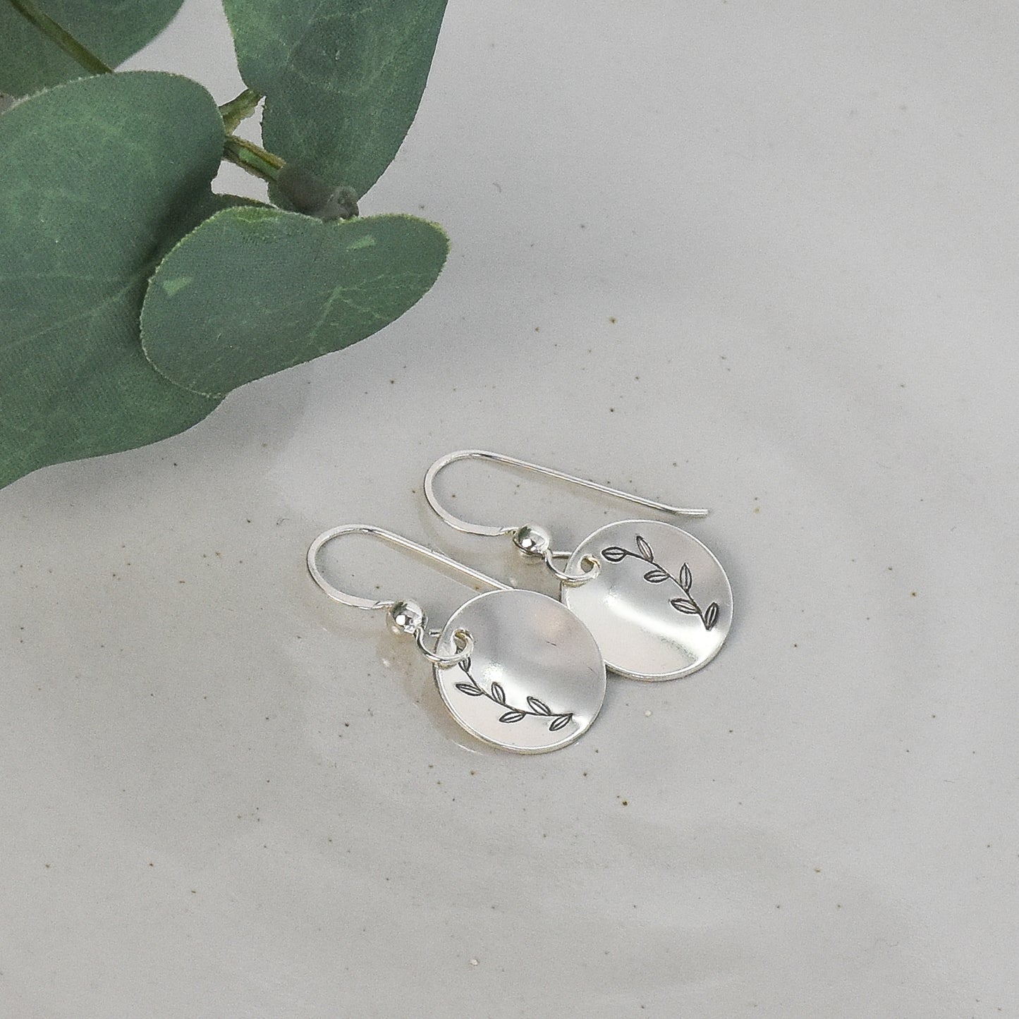 Symmetrical Vine Earrings - Sterling Silver