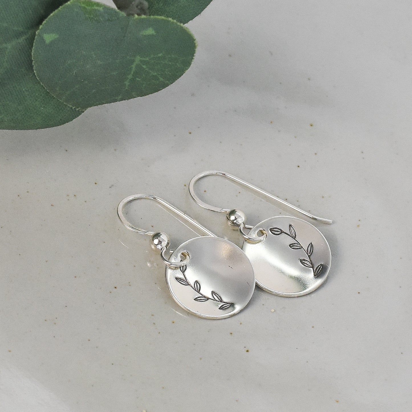 Symmetrical Vine Earrings - Sterling Silver