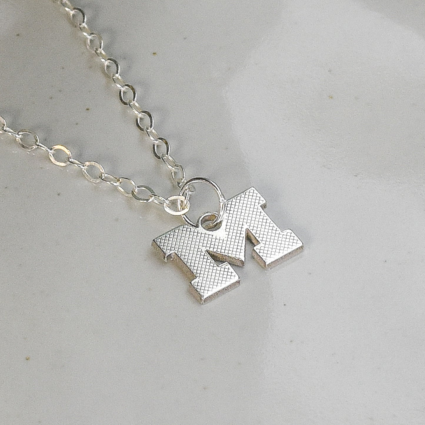 Varsity Letter M - Charm Necklace