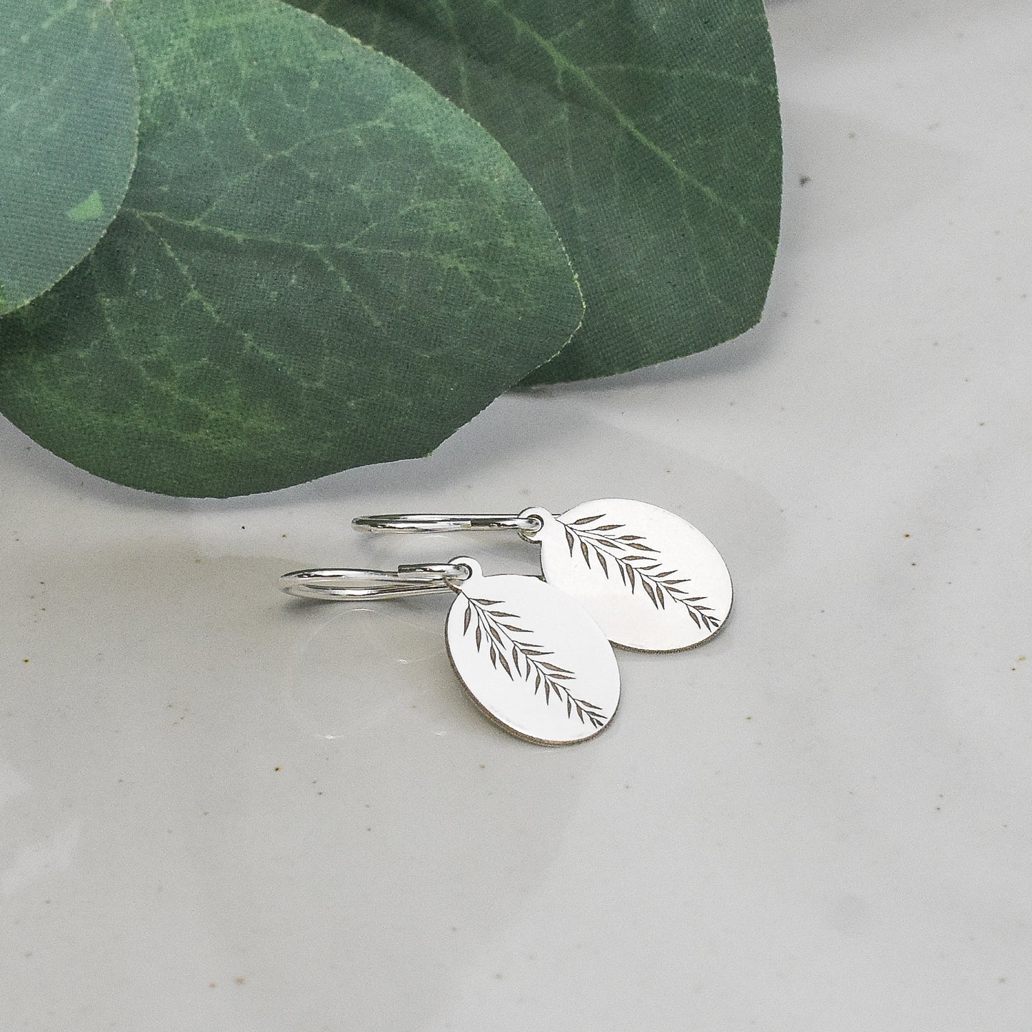 Weeping Willow Branch Design - Sterling Silver Earrings