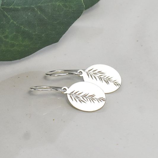Weeping Willow Branch Design - Sterling Silver Earrings