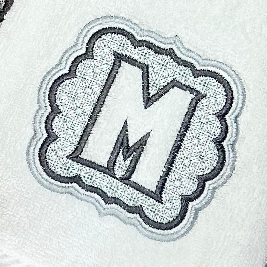 Embossed Monogram Towels - Embroidered Initials