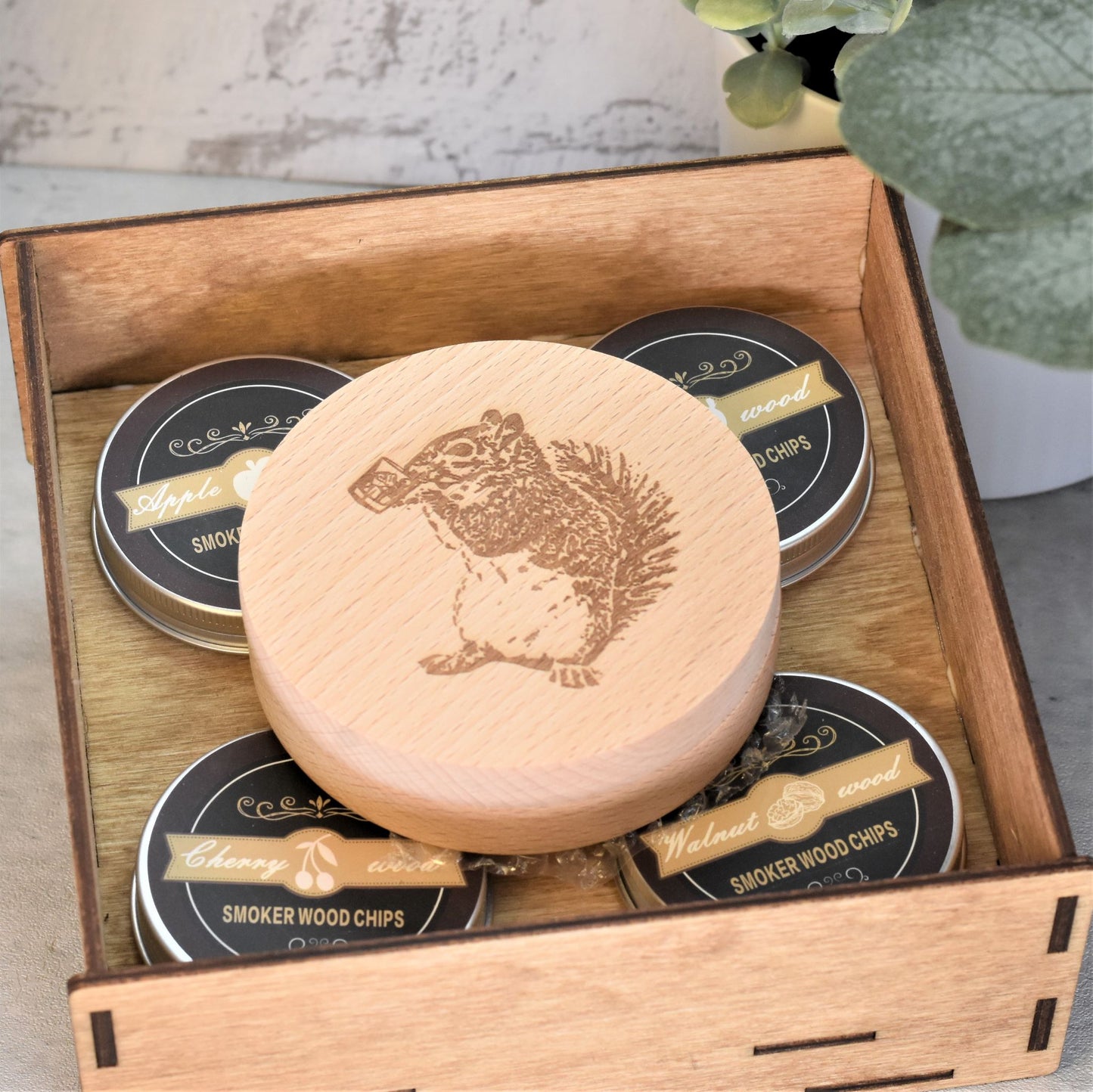 Cocktail Smoking Kit - Custom Engraved Whimsical Design