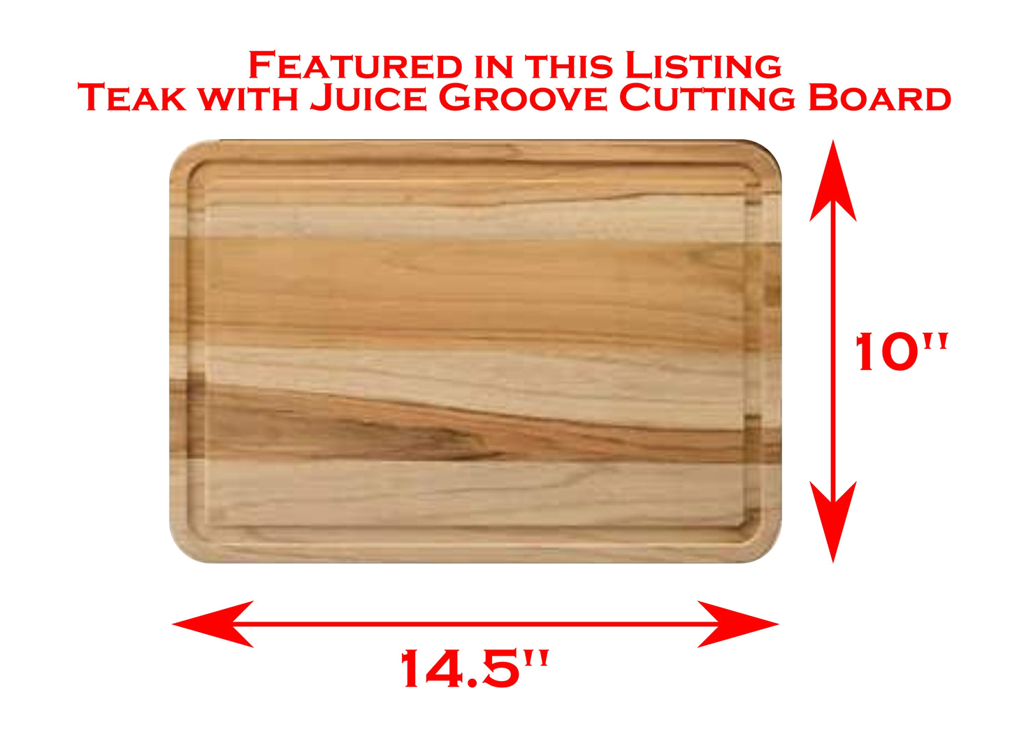 Teak Cutting Board with Juice Groove