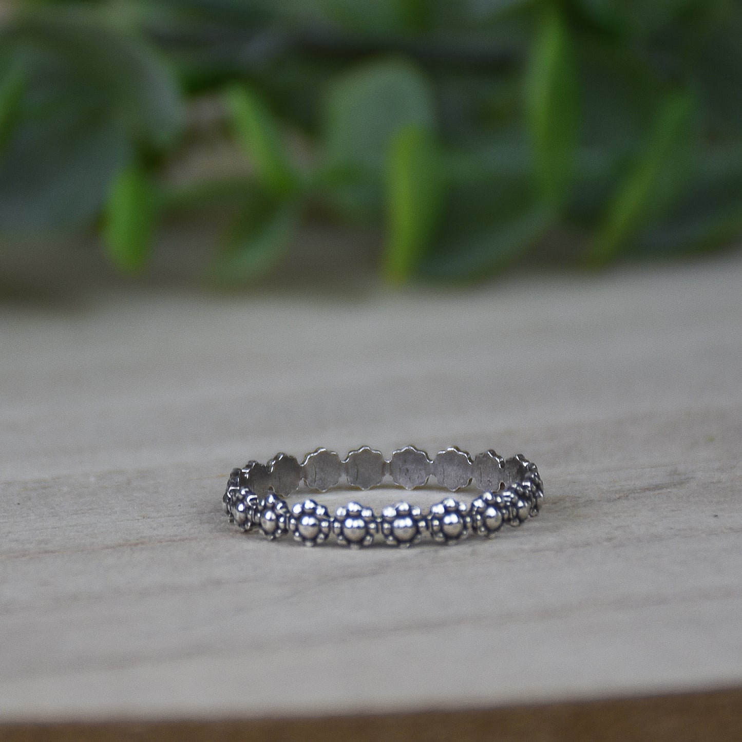 Daisy Stacking Ring - Custom Sized, Bali Sterling Silver Wire
