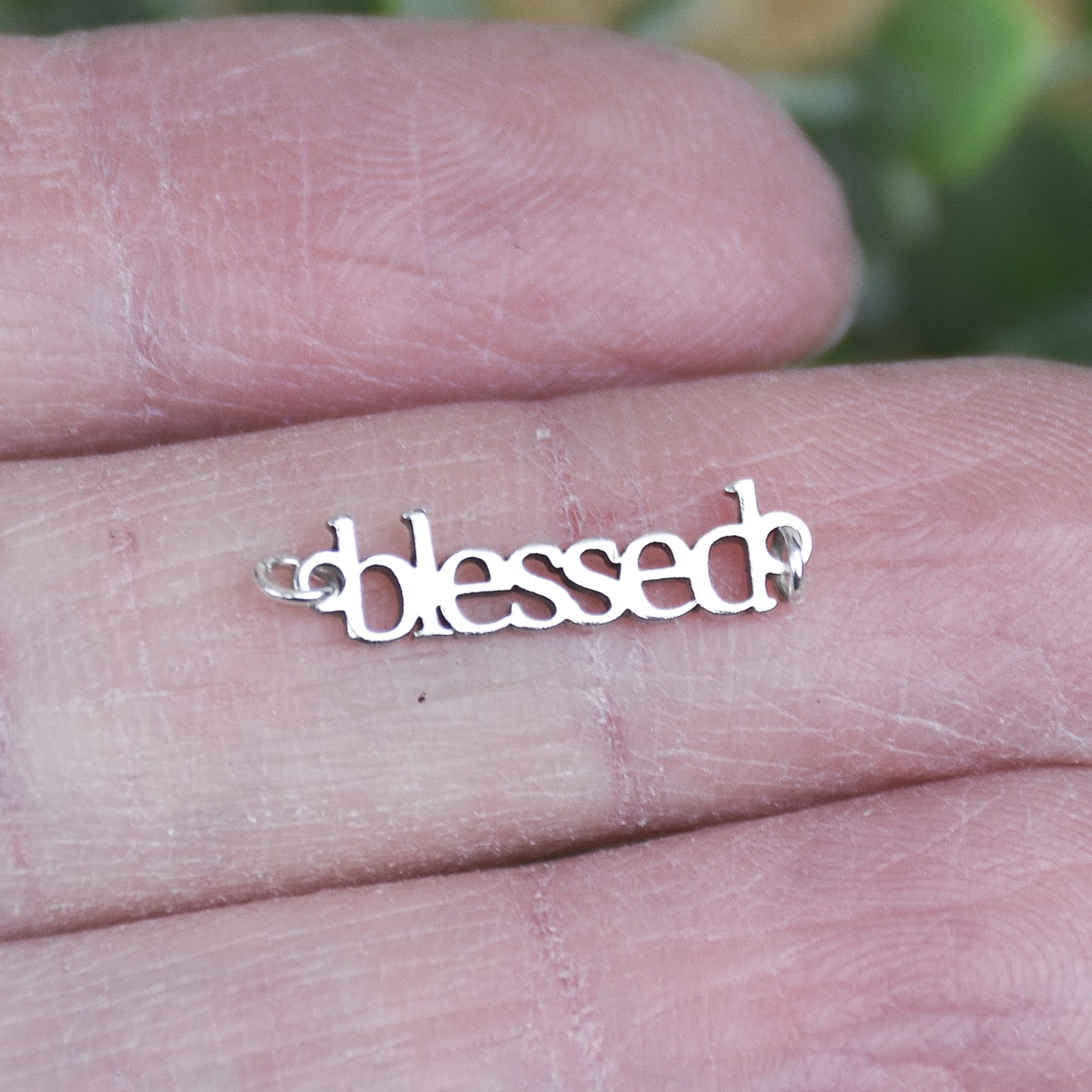 Custom Laser Cut Connector - Sterling Silver Charm