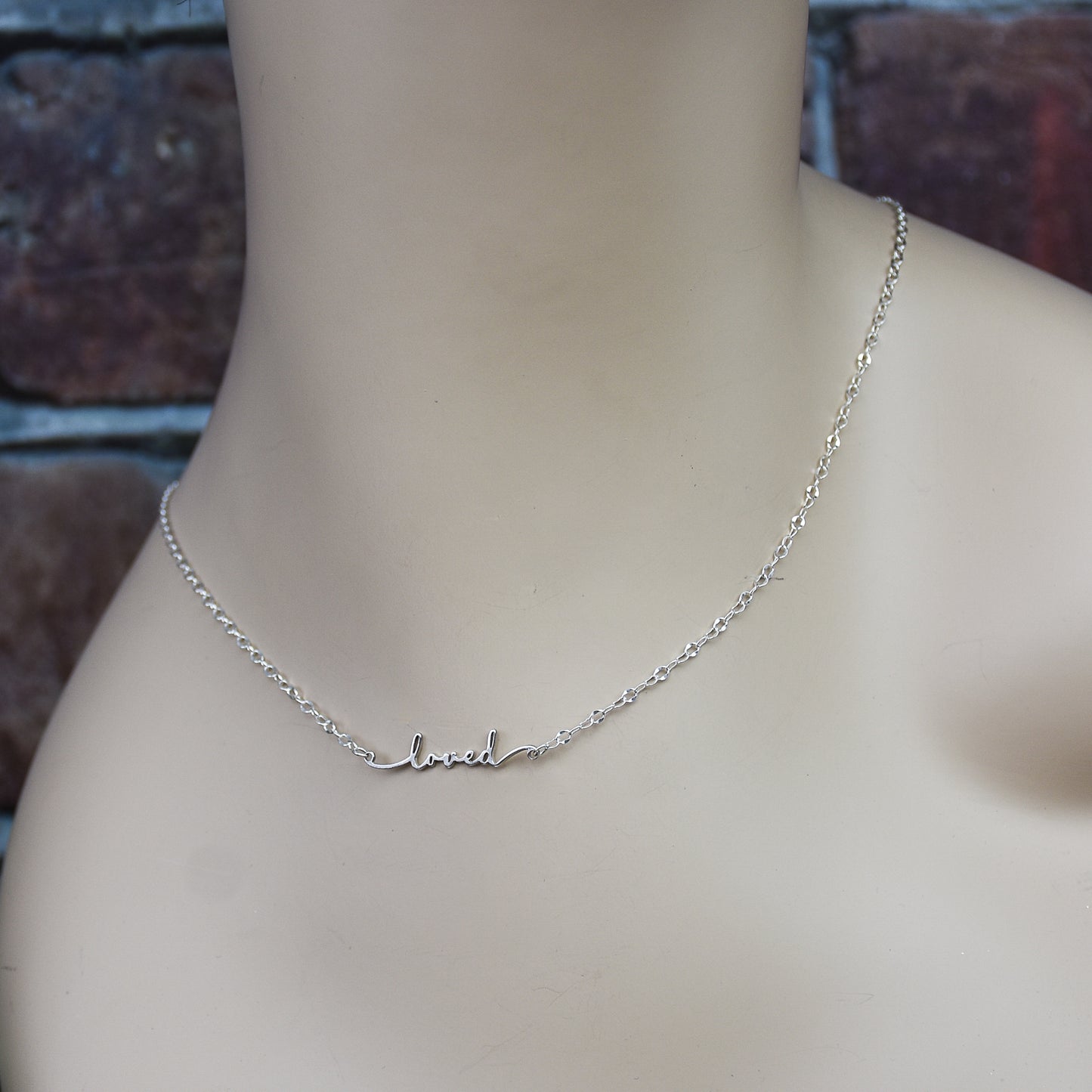 Laser Cut Name Or Word Link - Sterling Silver Charm