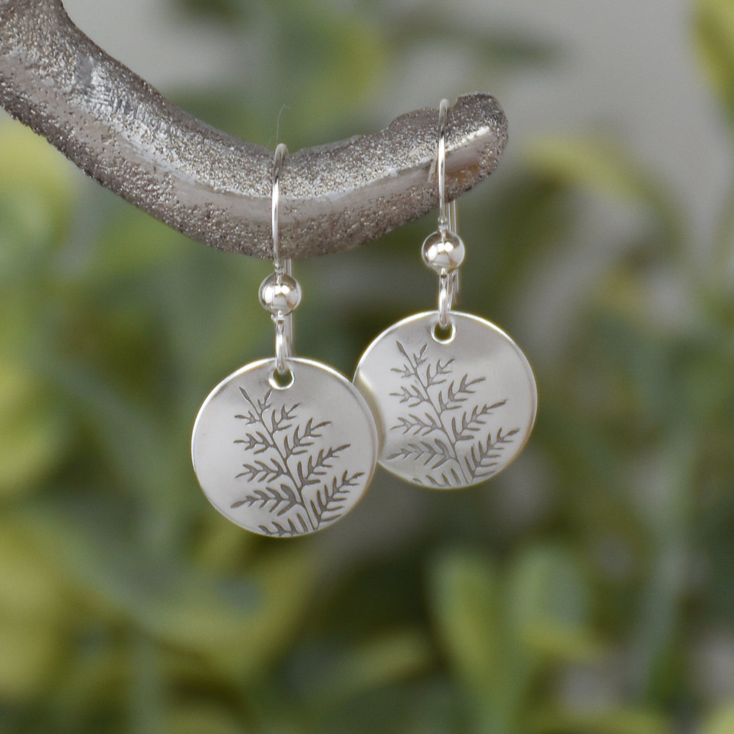 Fern Leaf Earrings - Silver or Gold