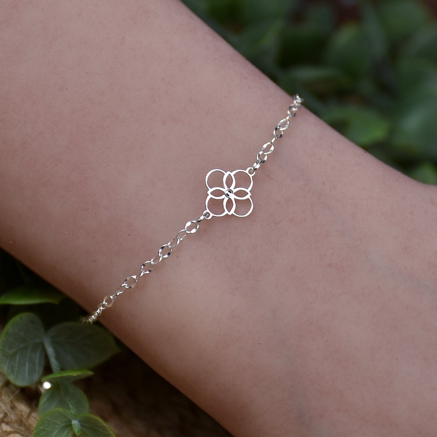 Quatrefoil Bracelet - Sterling Silver