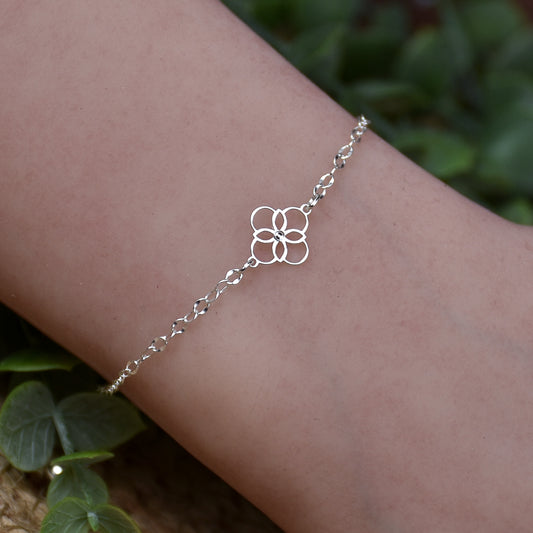 Quatrefoil Bracelet - Sterling Silver